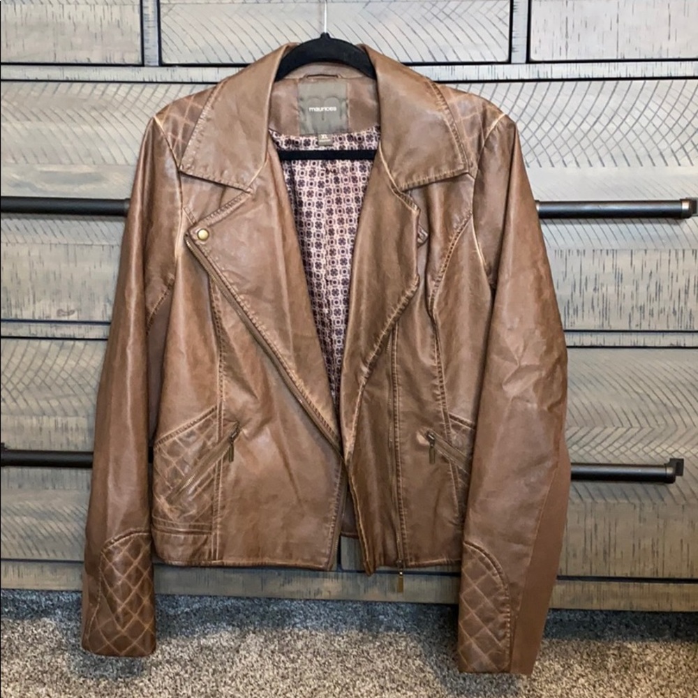 Faux leather jacket